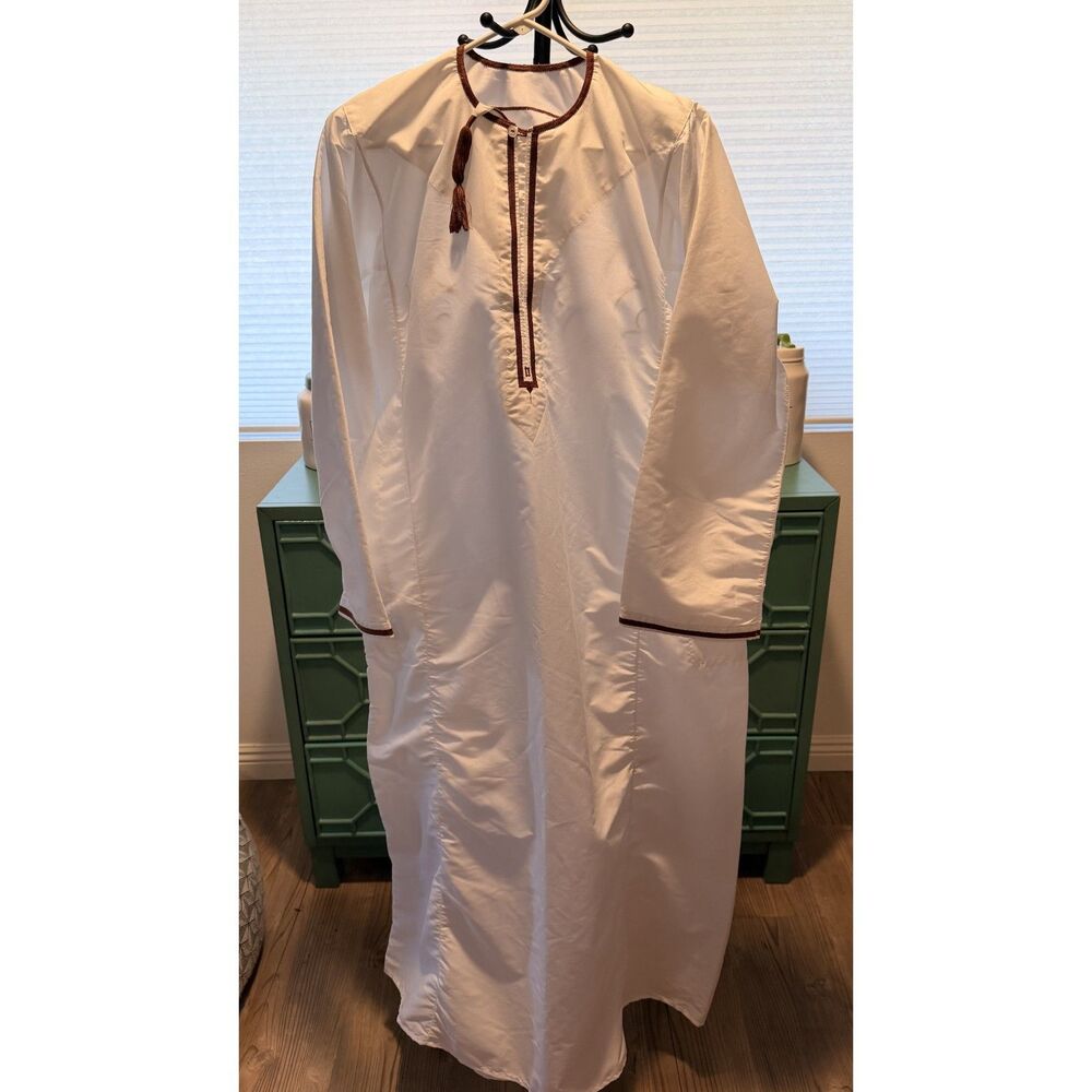Men's Traditional Moroccan Djellaba / Hooded Kafftan Thobe